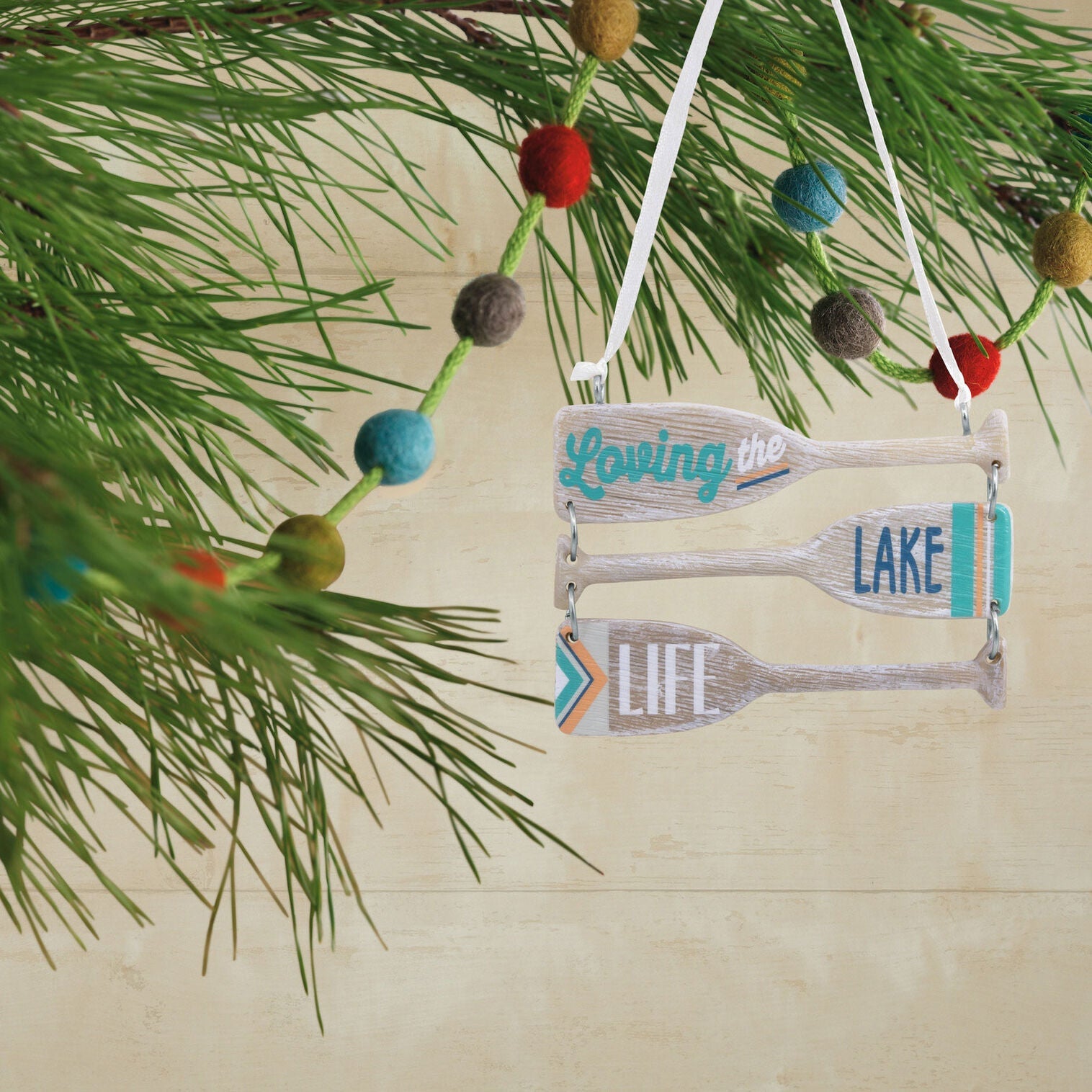 Loving Lake Life Paddles Hallmark Ornament