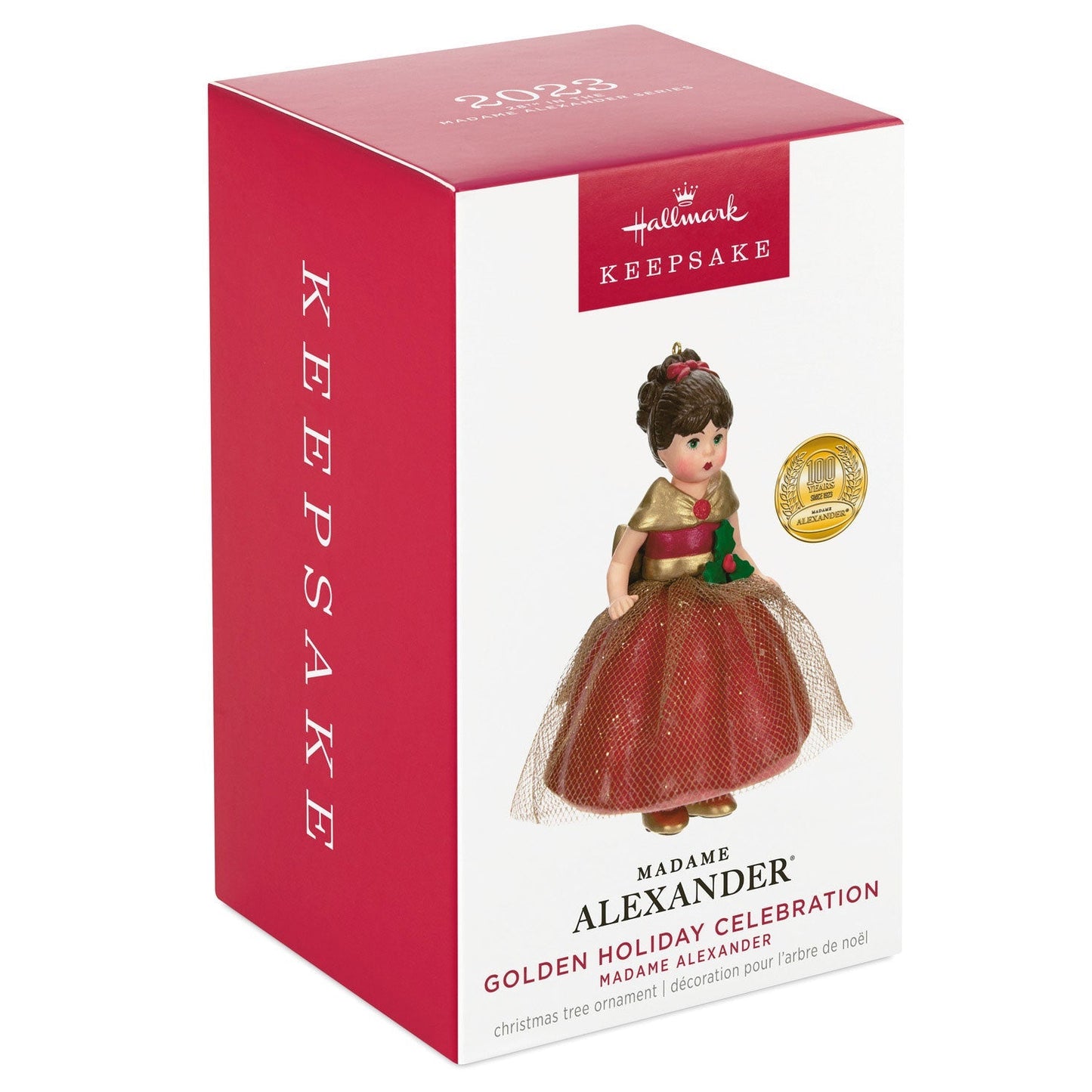 Madame Alexander Golden Holiday Celebration #28, 2023 Keepsake Ornament