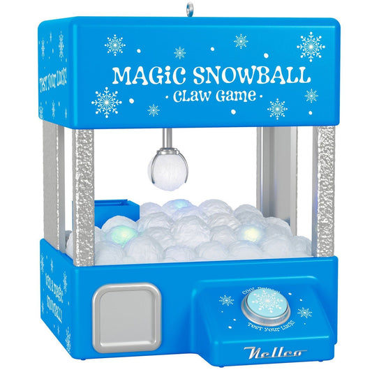 Magic Snowball Claw Game Musical 2024 Keepsake Ornament and Motion