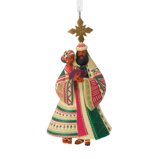 Mahogany Nativity Hallmark Ornament