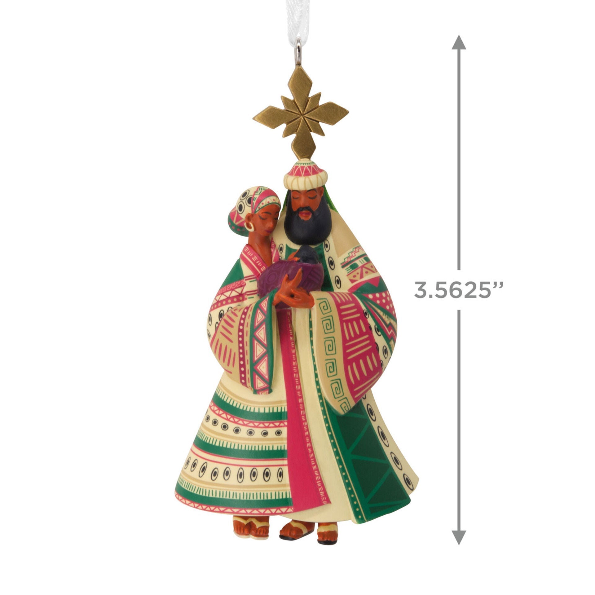 Mahogany Nativity Hallmark Ornament