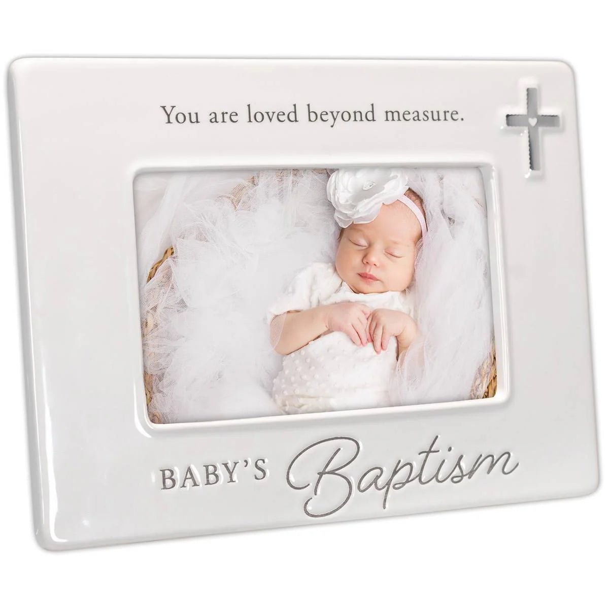 Malden 4x6 Baby's Baptism Ceramic Picture Frame
