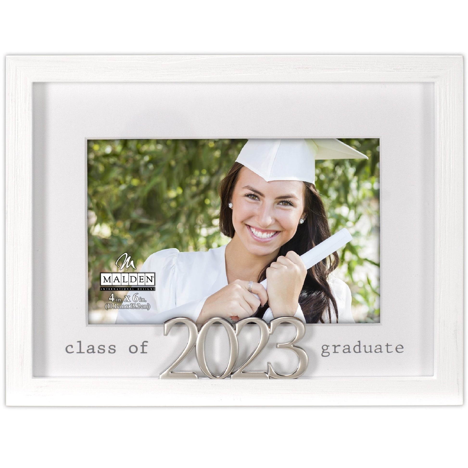 Malden Class of 2023 Borderlines White Frame 4x6