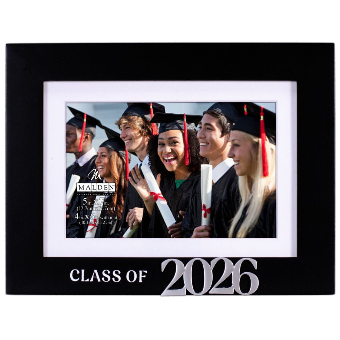Malden Class of 2026 Graduation Picture Frame Holds 4"x6" Photo