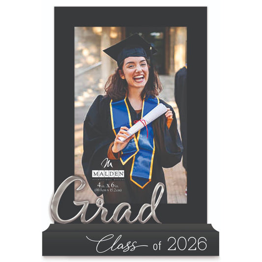 Malden Graduation Class of 2026 Platform Picture Frame Holds 4"x6" Photo