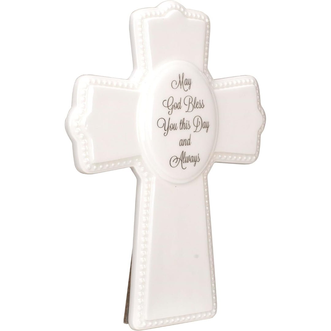 Malden May God Bless You Ceramic Cross