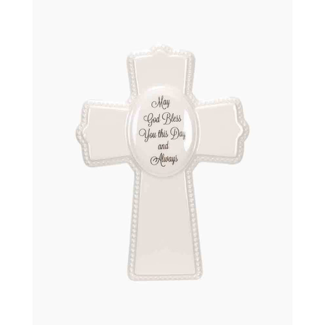 Malden May God Bless You Ceramic Cross