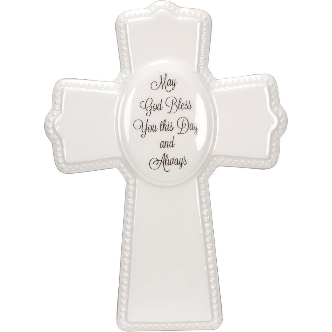 Malden May God Bless You Ceramic Cross