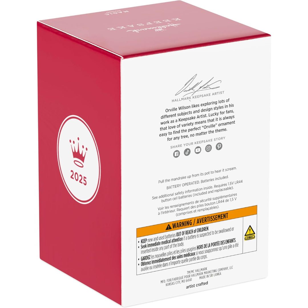 Mandrake Harry Potter 2025 Keepsake Ornament