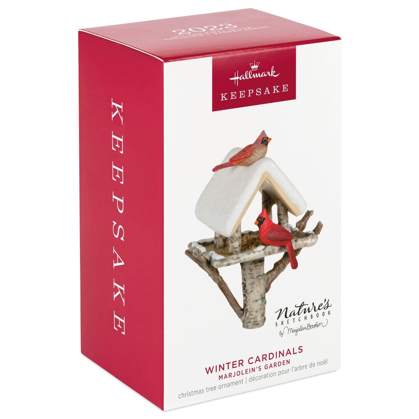 Marjoleins Garden Winter Cardinals #10, 2023 Keepsake Ornament