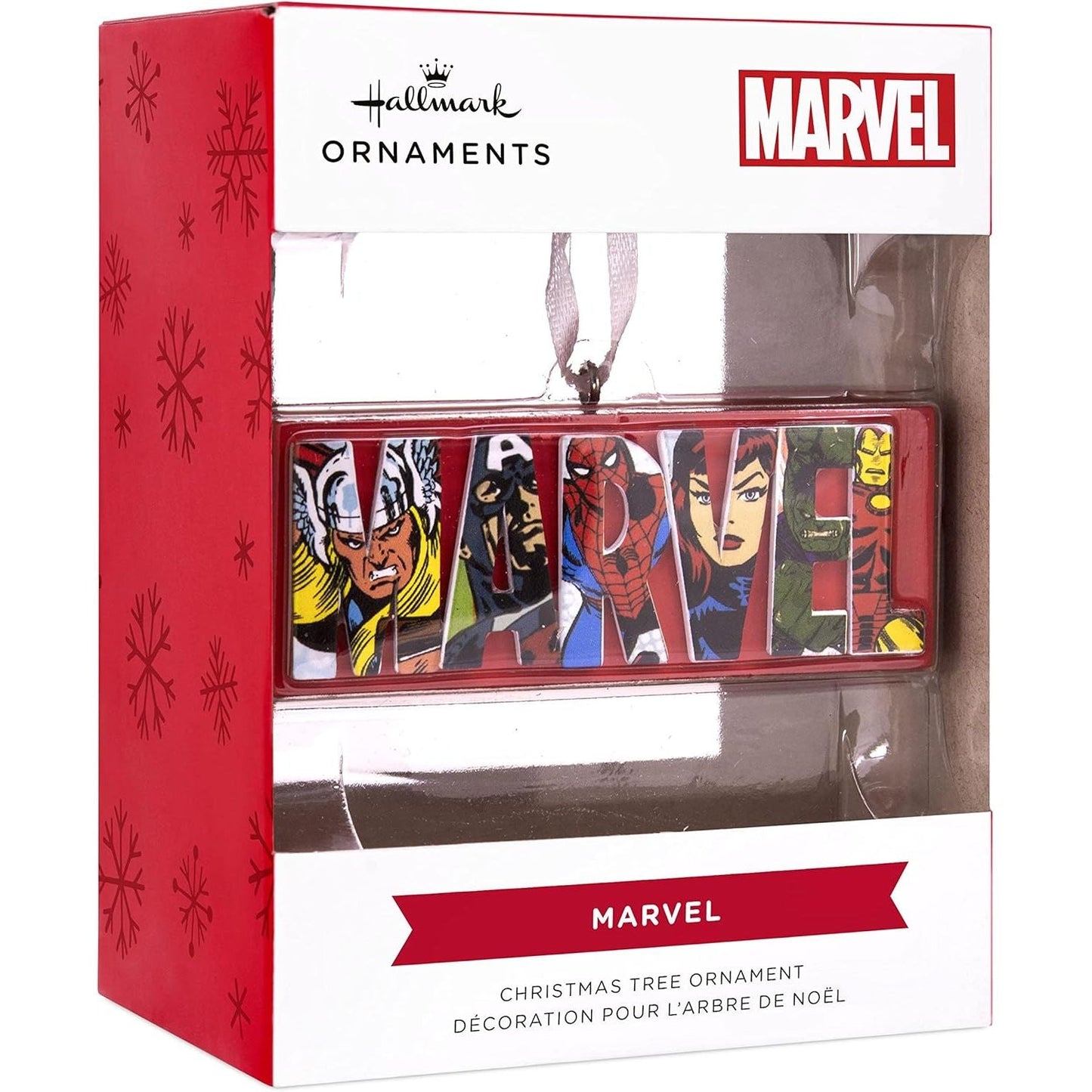 Marvel Comics Heroes and Villains Logo Hallmark Ornament