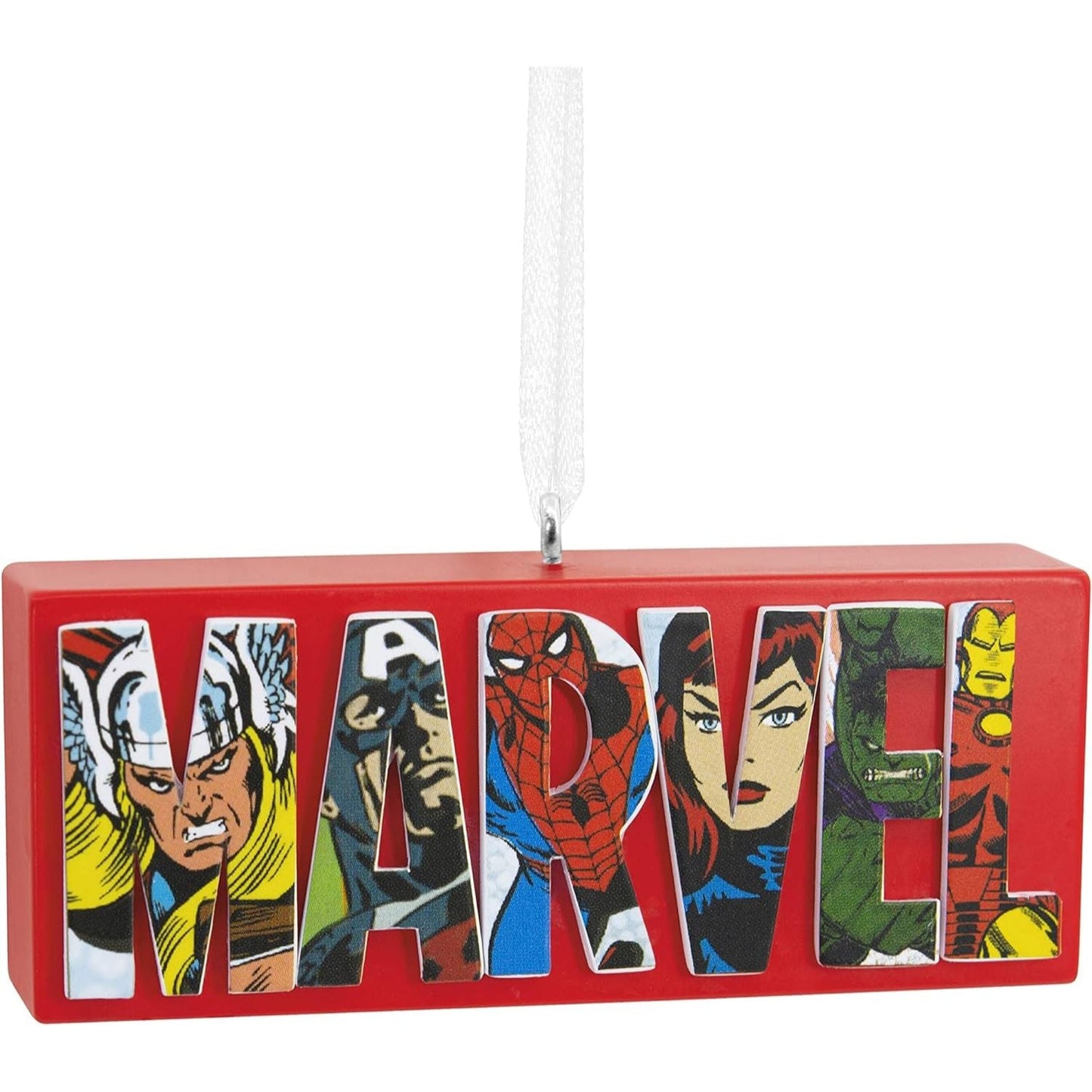 Marvel Comics Heroes and Villains Logo Hallmark Ornament