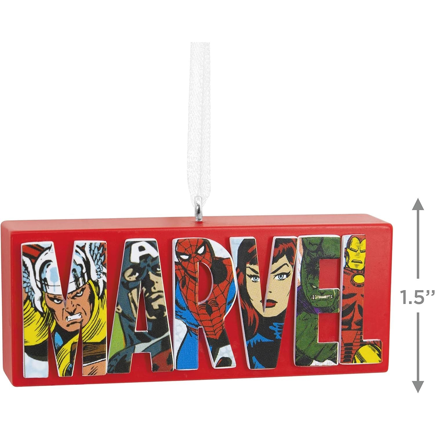 Marvel Comics Heroes and Villains Logo Hallmark Ornament