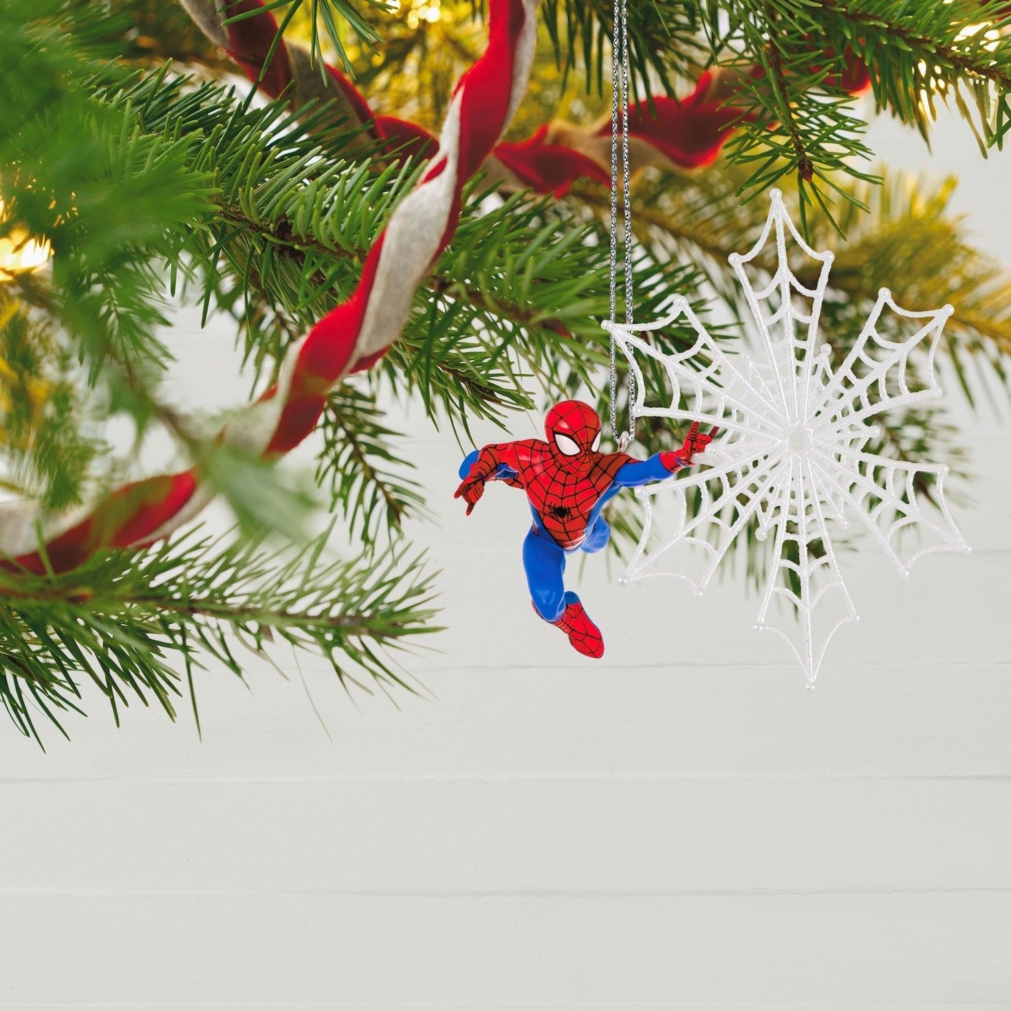 Marvel Spider Man Spidey Spins a Snowflake, 2023 Keepsake Ornament