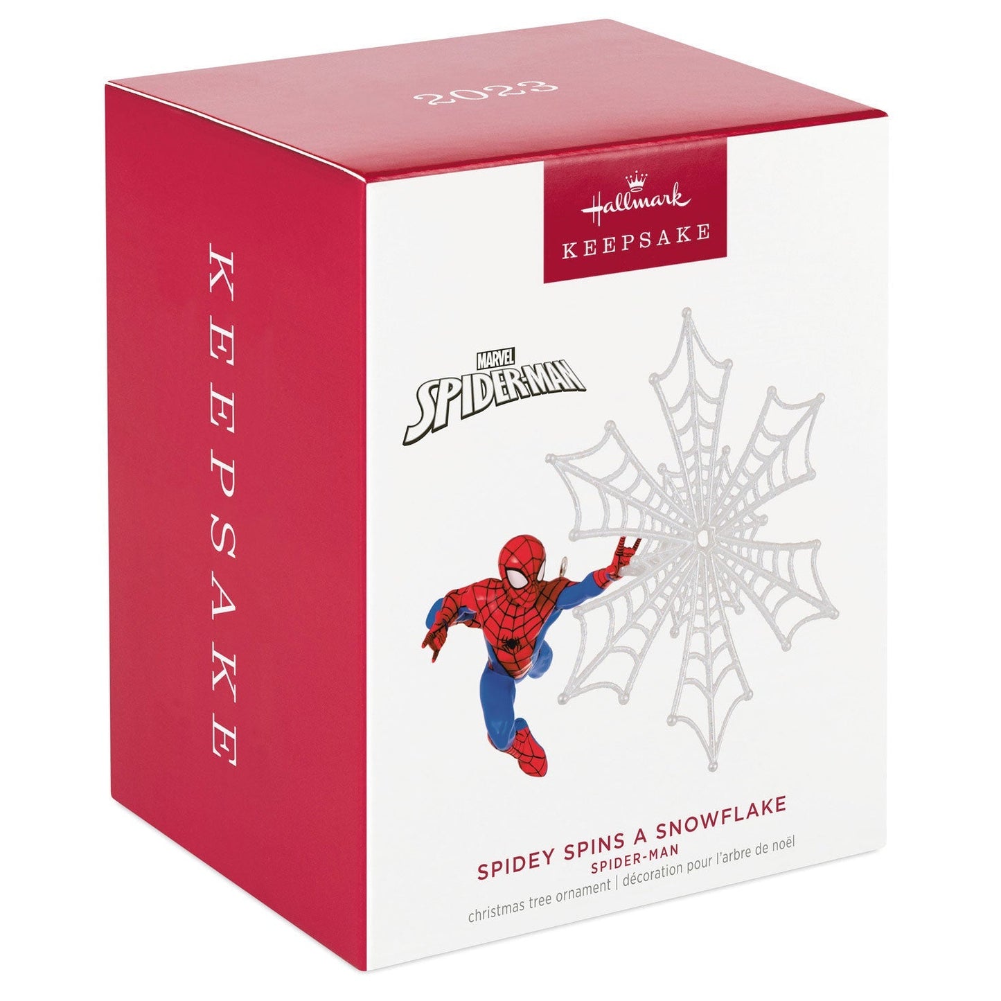 Marvel Spider Man Spidey Spins a Snowflake, 2023 Keepsake Ornament