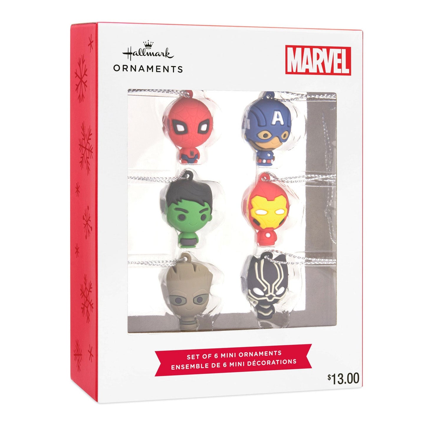 Marvel Super Heroes Miniature Hallmark Ornaments, Set of 6