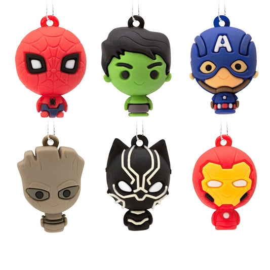 Marvel Super Heroes Miniature Hallmark Ornaments, Set of 6