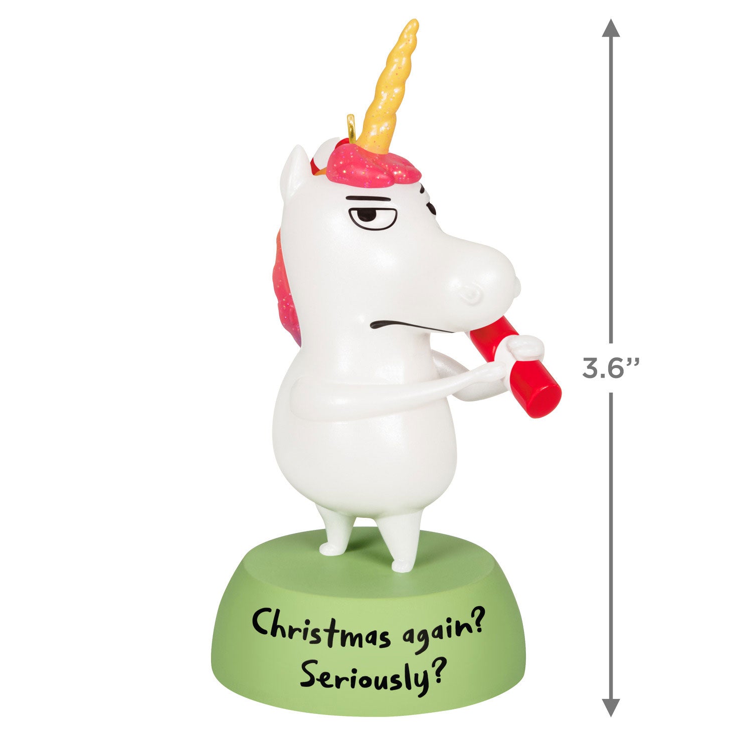 Meh Unicorn 2024 Keepsake Ornament