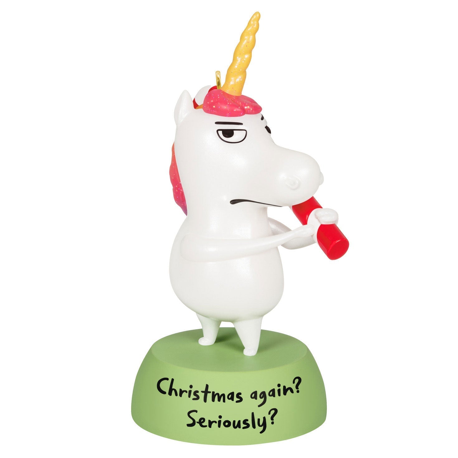 Meh Unicorn 2024 Keepsake Ornament