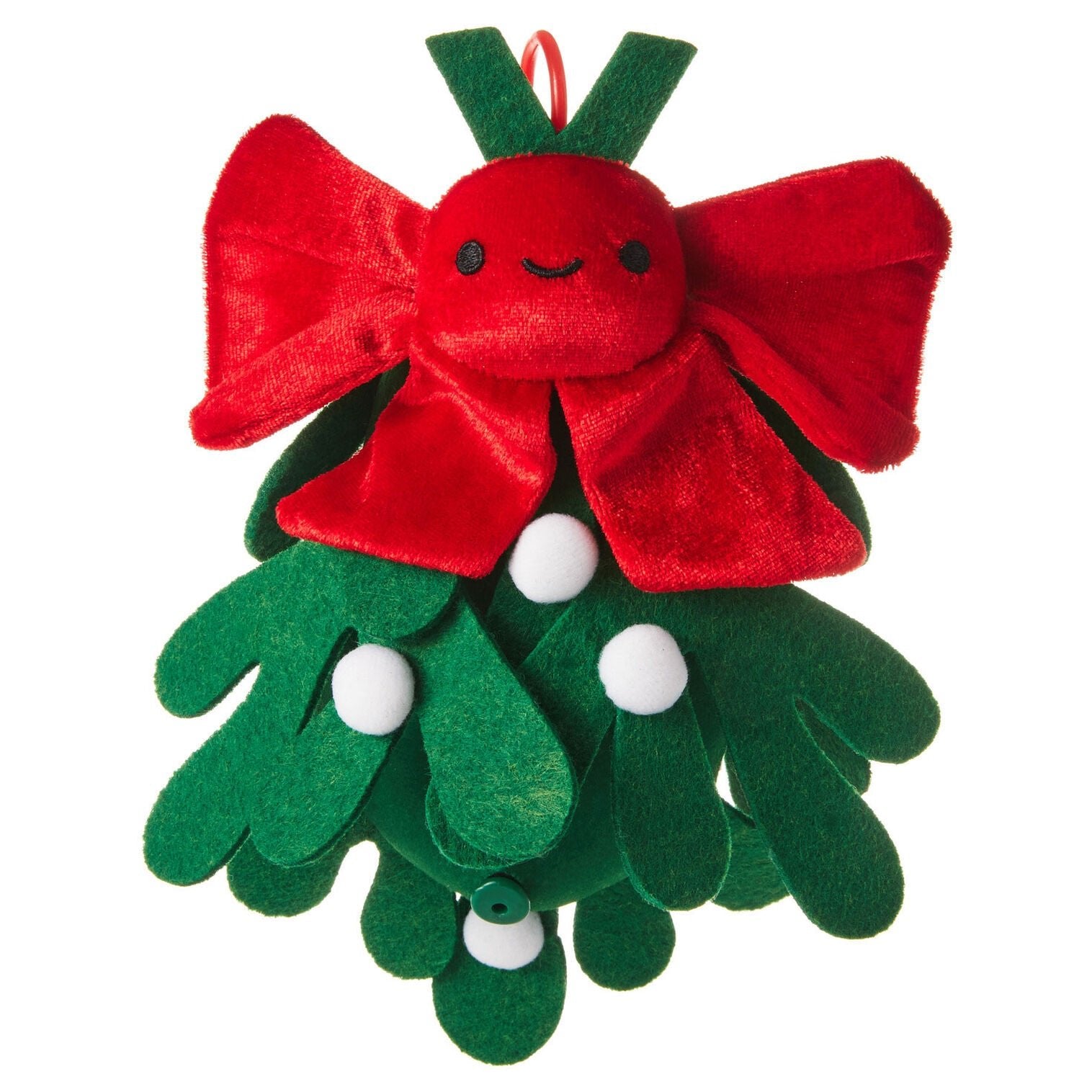 Merry Kiss - mas Drop - Down Plush Mistletoe With Sound