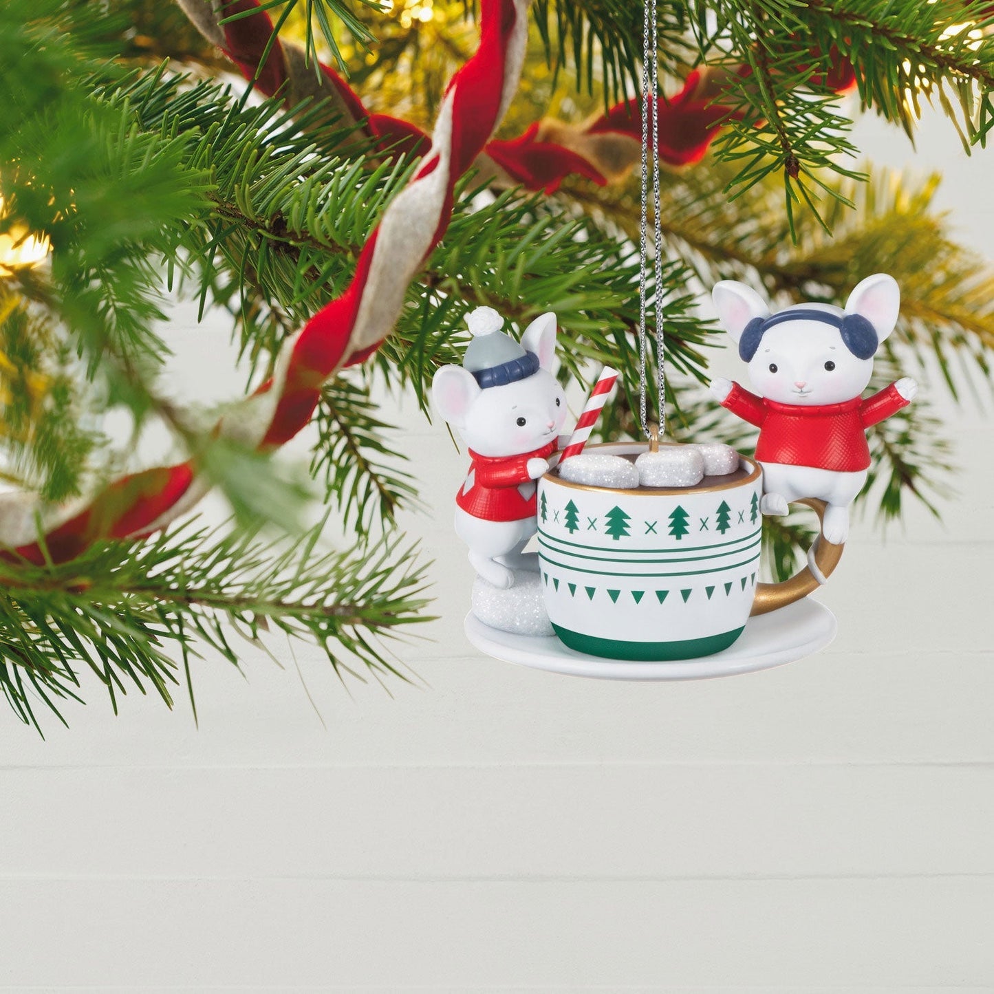 Merry Mice With Hot Cocoa, 2023 Keepsake Ornament