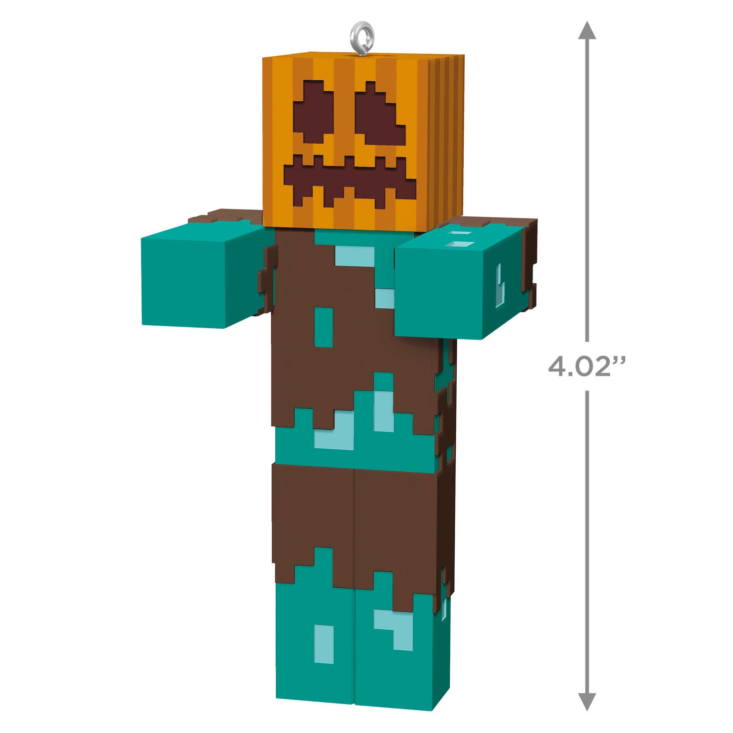 Minecraft Drowned With Carved Pumpkin 2024 Keepsake Ornament