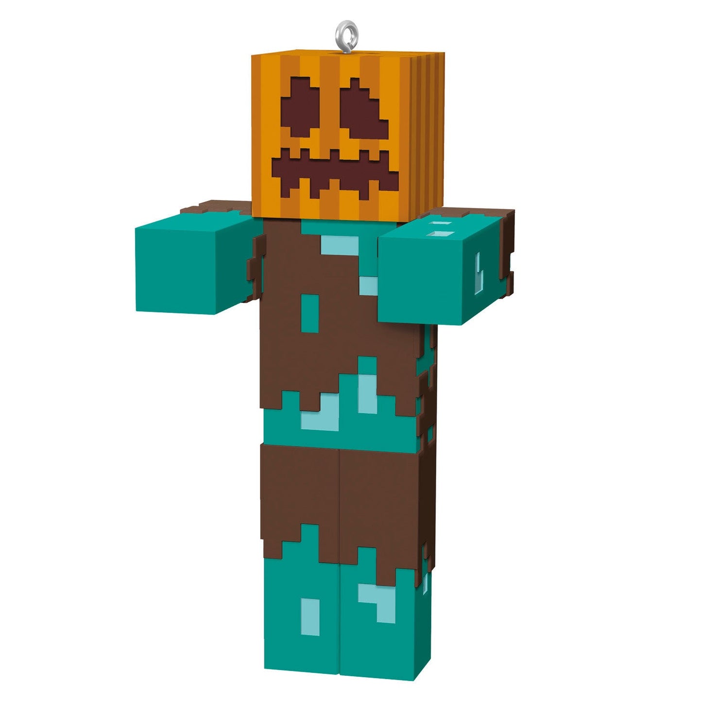 Minecraft Drowned With Carved Pumpkin 2024 Keepsake Ornament