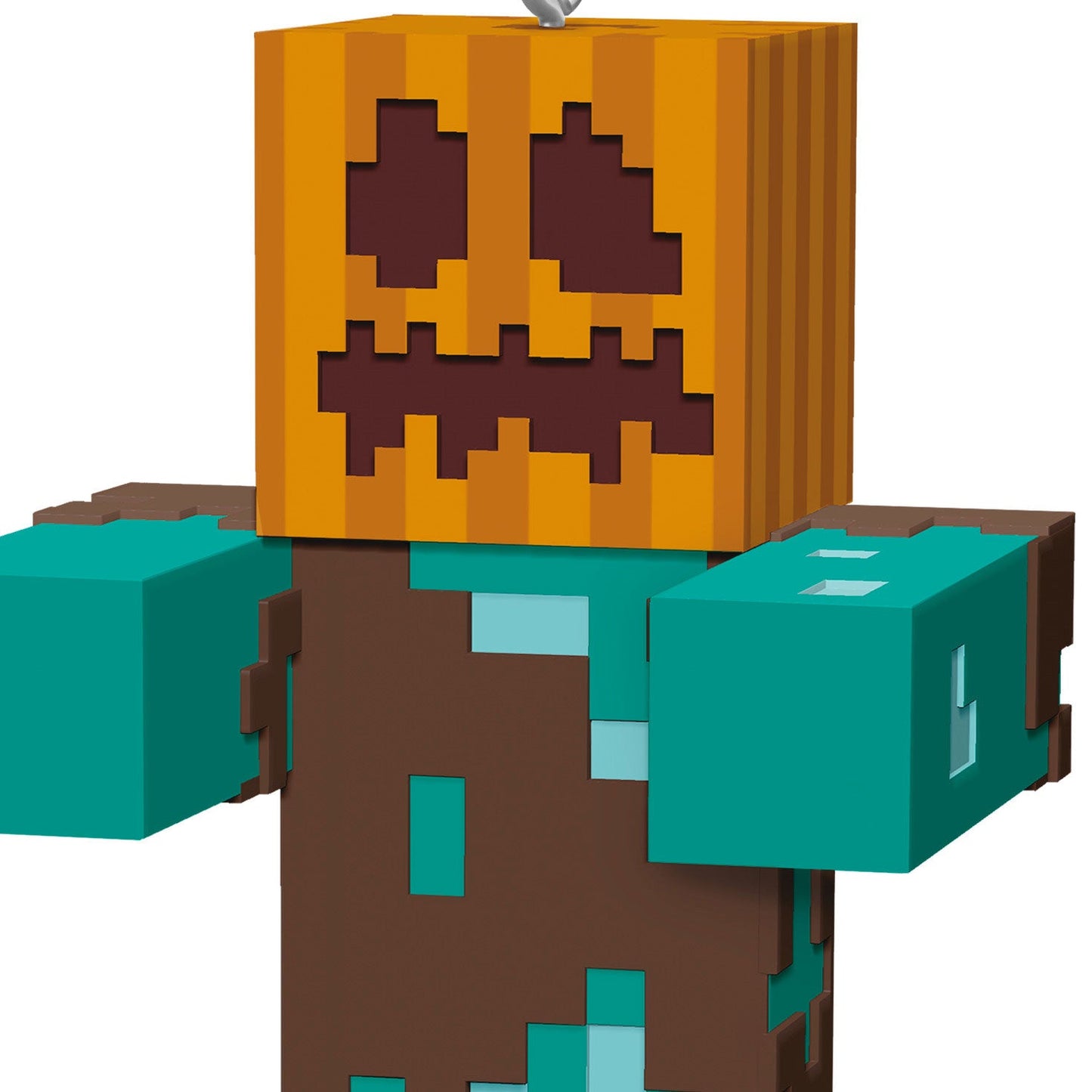 Minecraft Drowned With Carved Pumpkin 2024 Keepsake Ornament