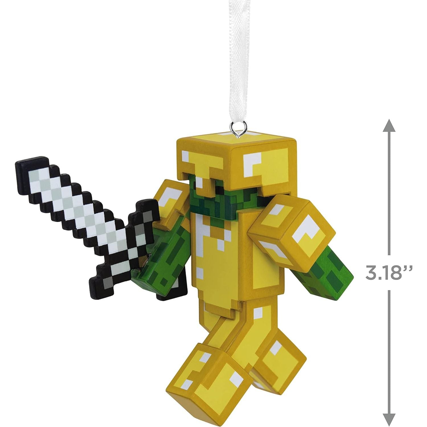 Minecraft Zombie with Sword and Armor Hallmark Ornament