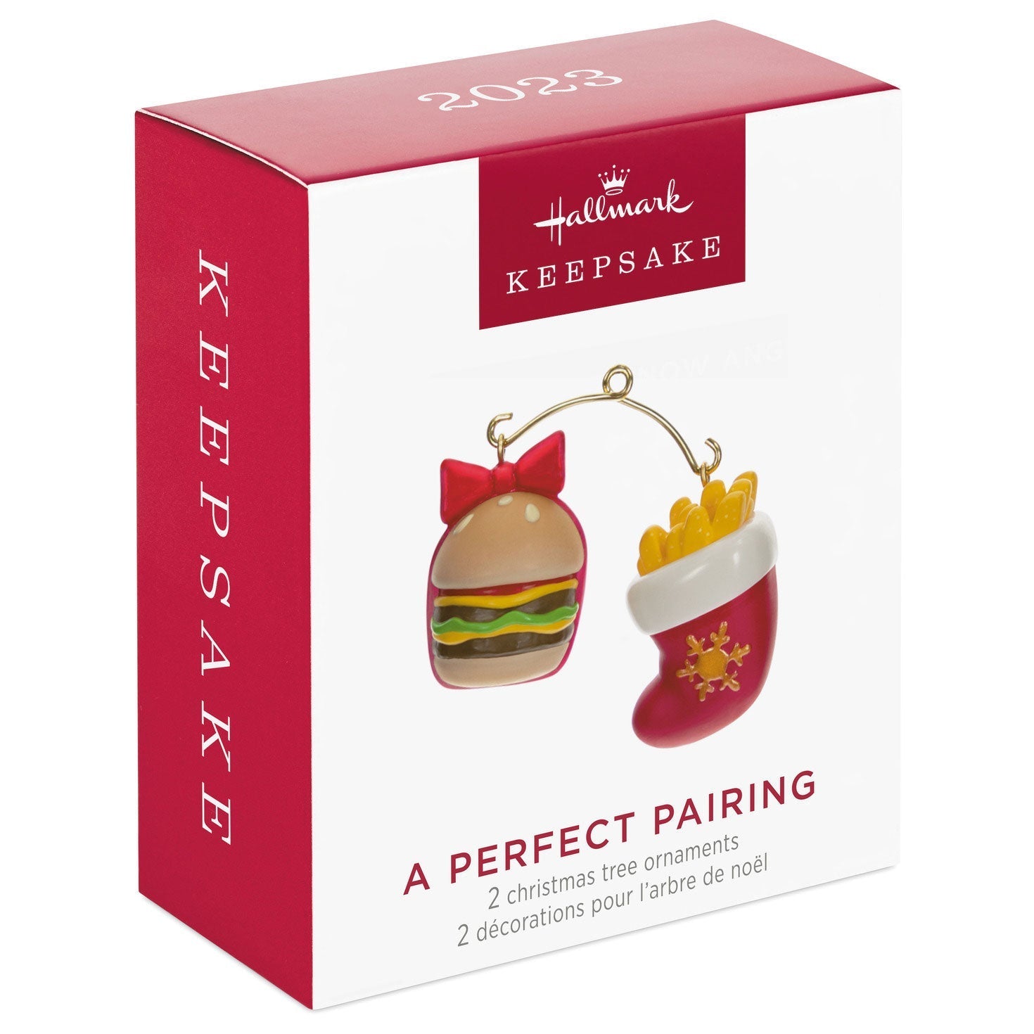 Mini A Perfect Pairing, 2023 Keepsake Ornaments, Set of 2