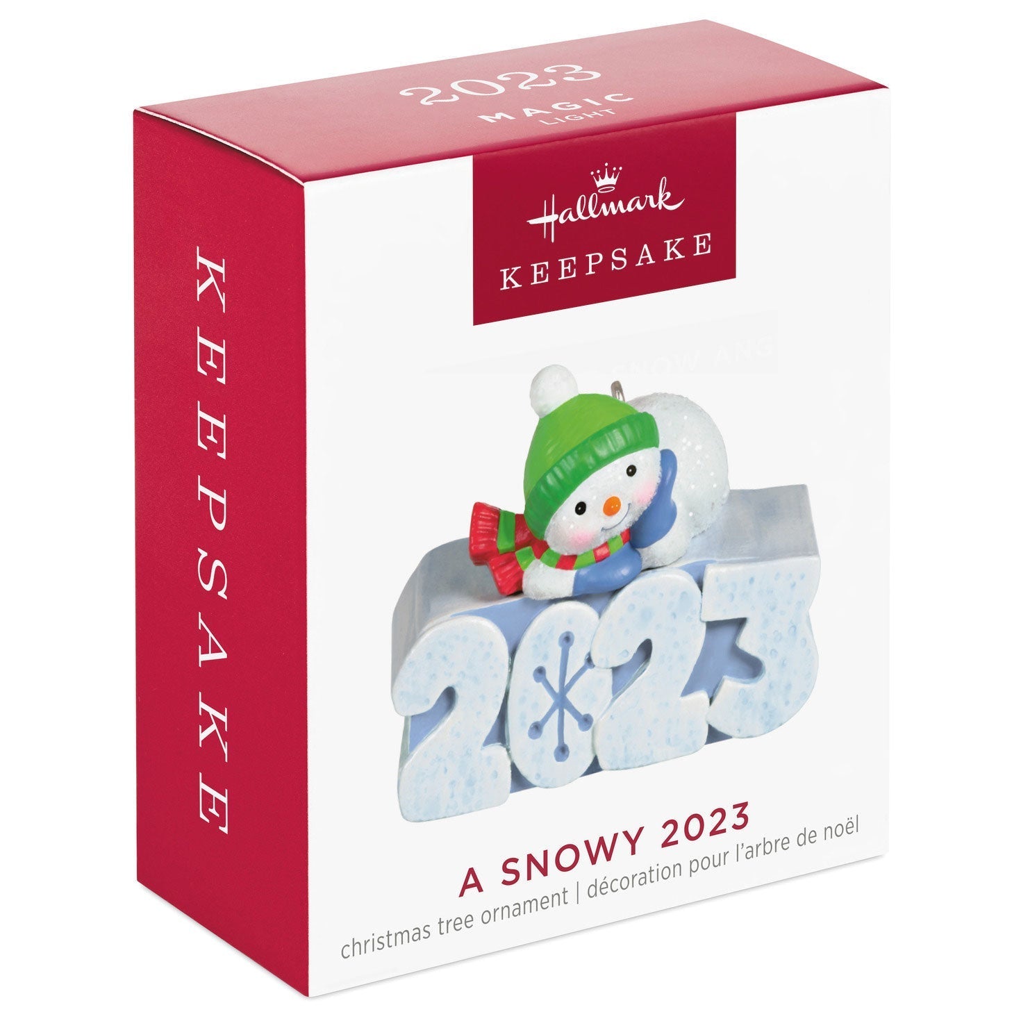 Mini A Snowy, 2023 Keepsake Ornament With Light