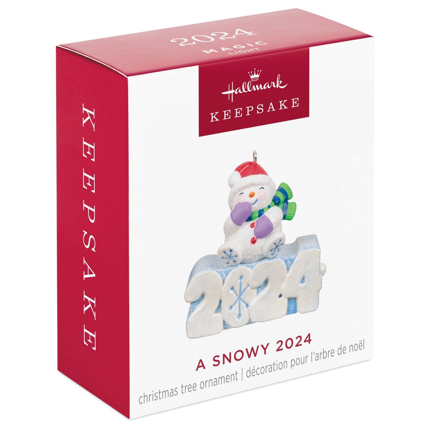 Mini A Snowy 2024 Keepsake Ornament, 1.3"