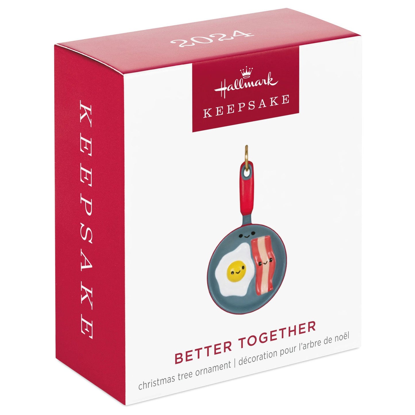 Mini Better Together Bacon and Eggs 2024 Keepsake Ornament, 1.38"