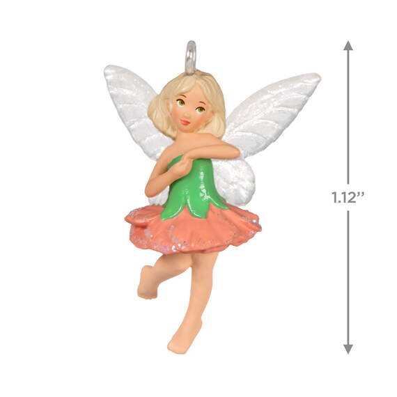 Mini Cute Carnation Fairy 2024 Keepsake Ornament, 1.12"