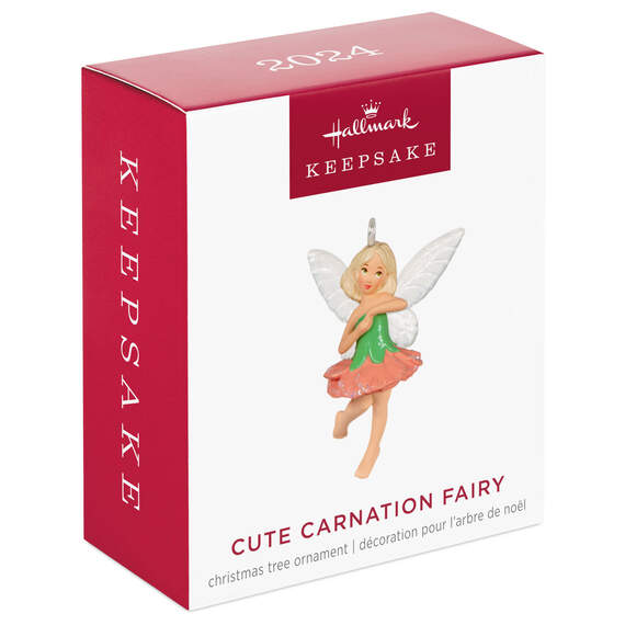 Mini Cute Carnation Fairy 2024 Keepsake Ornament, 1.12"