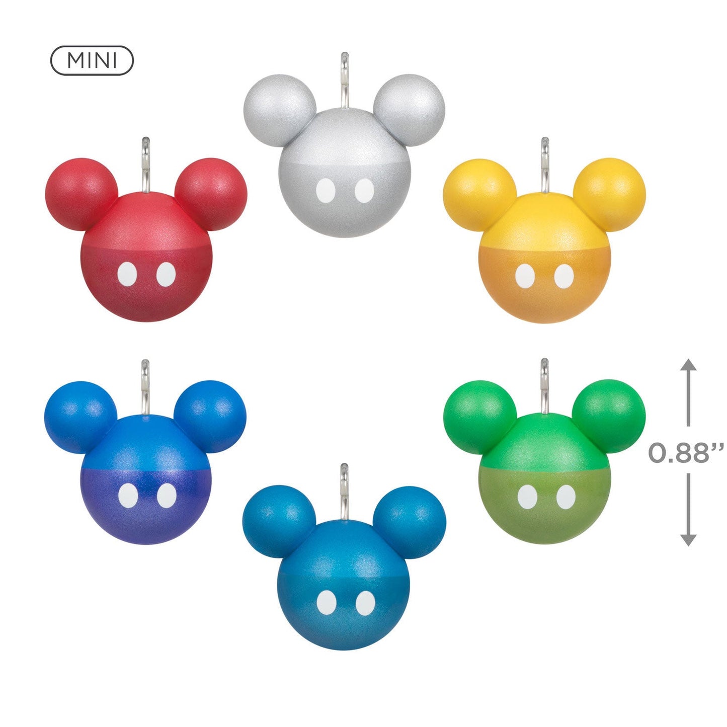 Mini Disney Mickey Mouse, 2023 Keepsake Ornaments, Set of 6