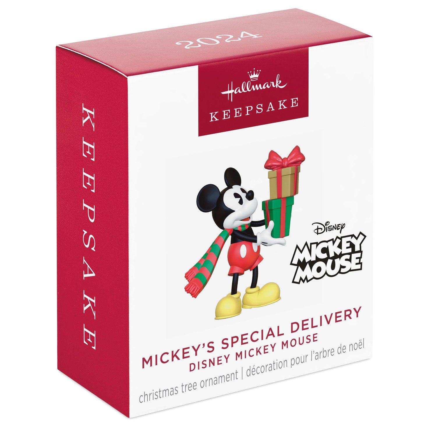 Mini Disney Mickey Mouse Mickey's Special Delivery 2024 Keepsake Ornament, 1.16"