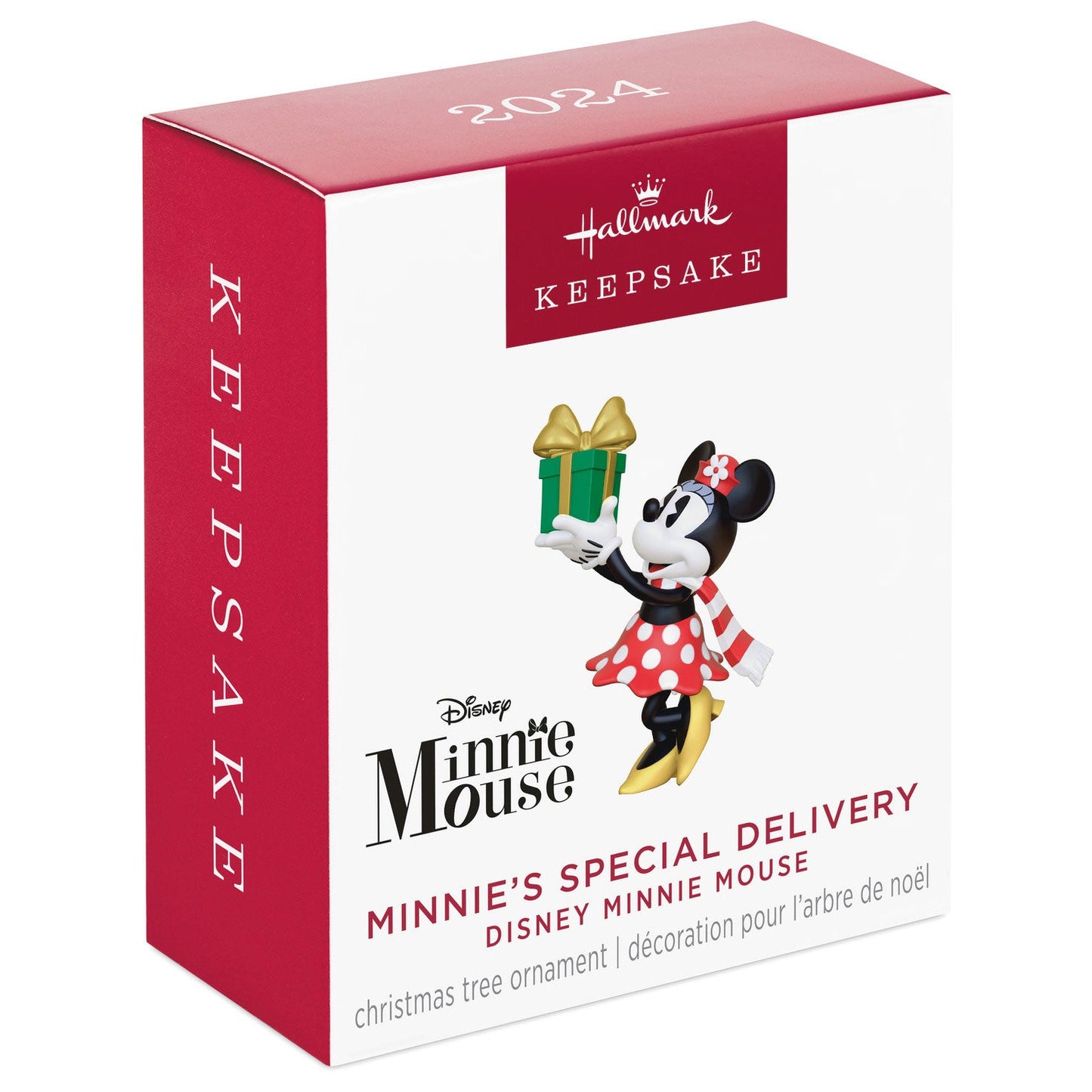 Mini Disney Minnie Mouse Minnie's Special Delivery 2024 Keepsake Ornament, 1.31"