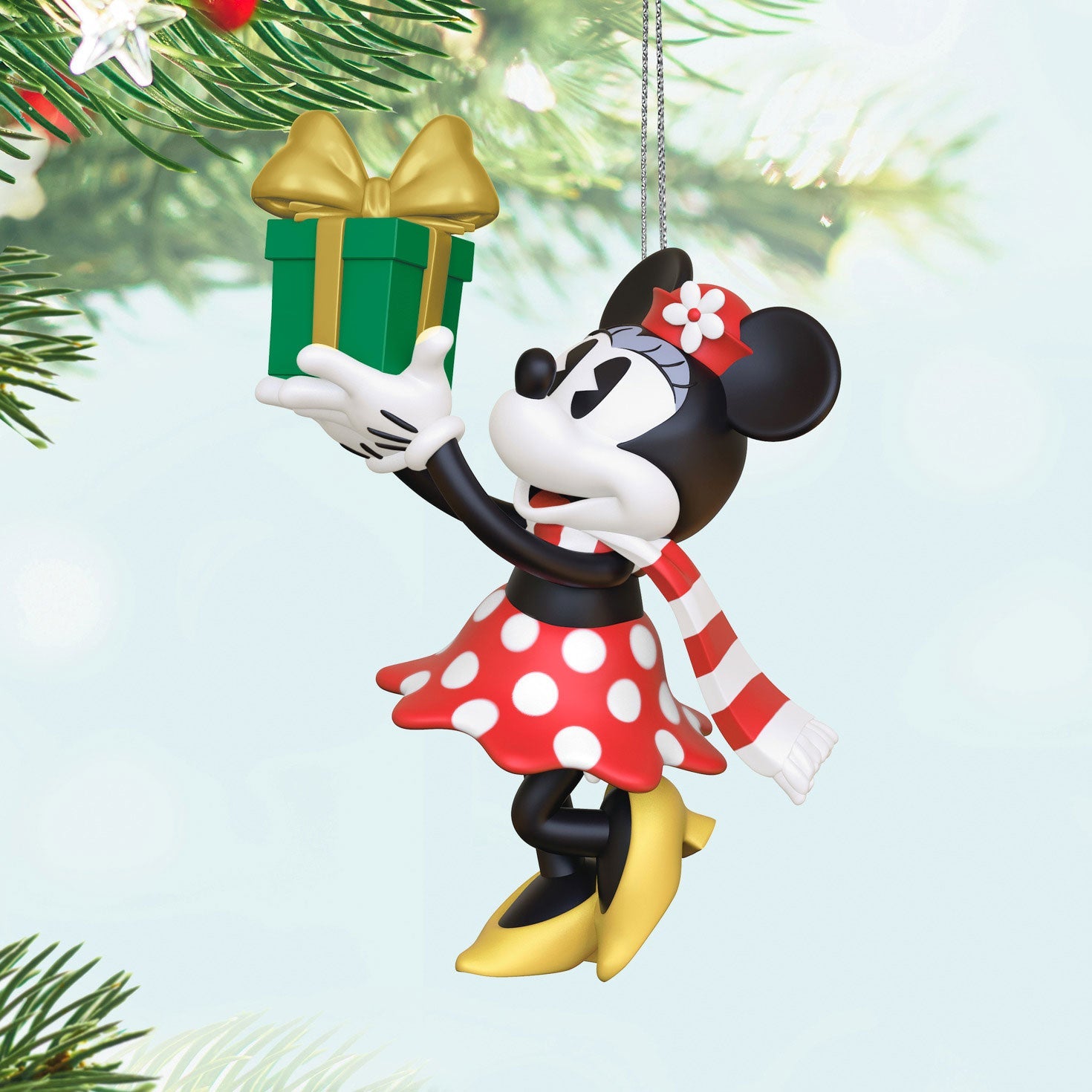 Mini Disney Minnie Mouse Minnie's Special Delivery 2024 Keepsake Ornament, 1.31"