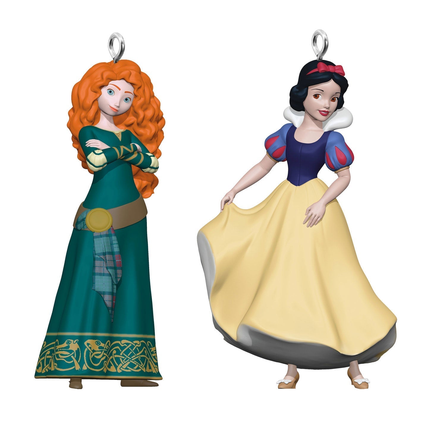 Mini Disney Princess Merida and Snow White 2024 Keepsake Ornaments, Set of 2