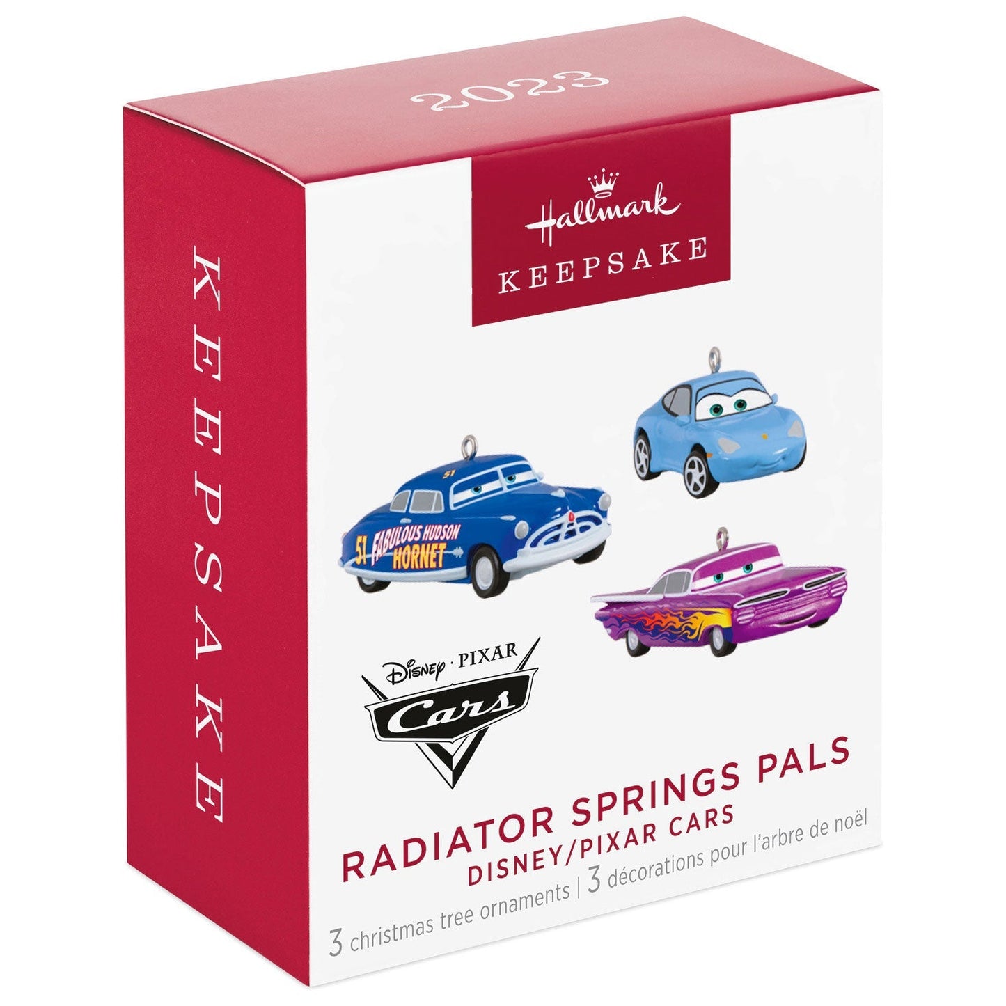 Mini Disney/Pixar Cars Radiator Springs Pals, 2023 Keepsake Ornaments, Set of 3