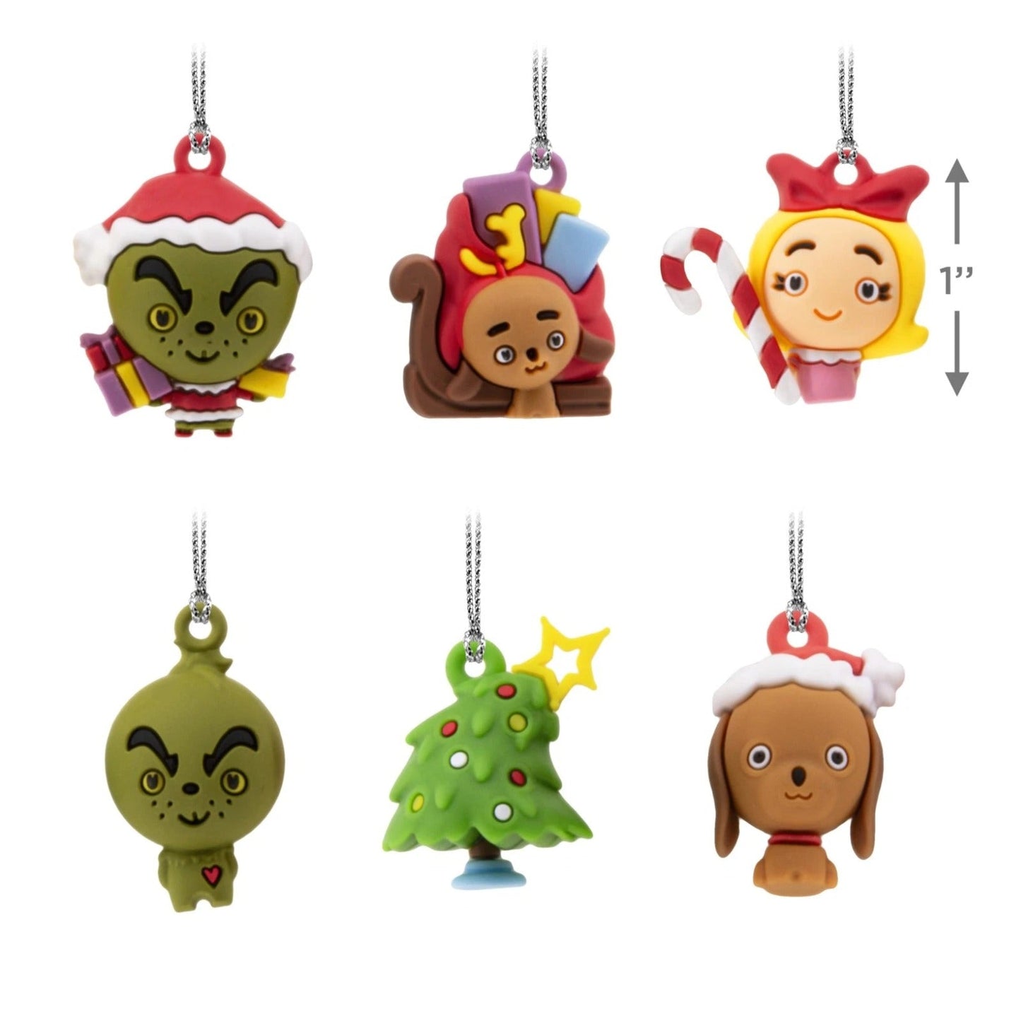 Mini Dr. Seuss's How the Grinch Stole Christmas! Shatterproof Ornaments, Set of 6