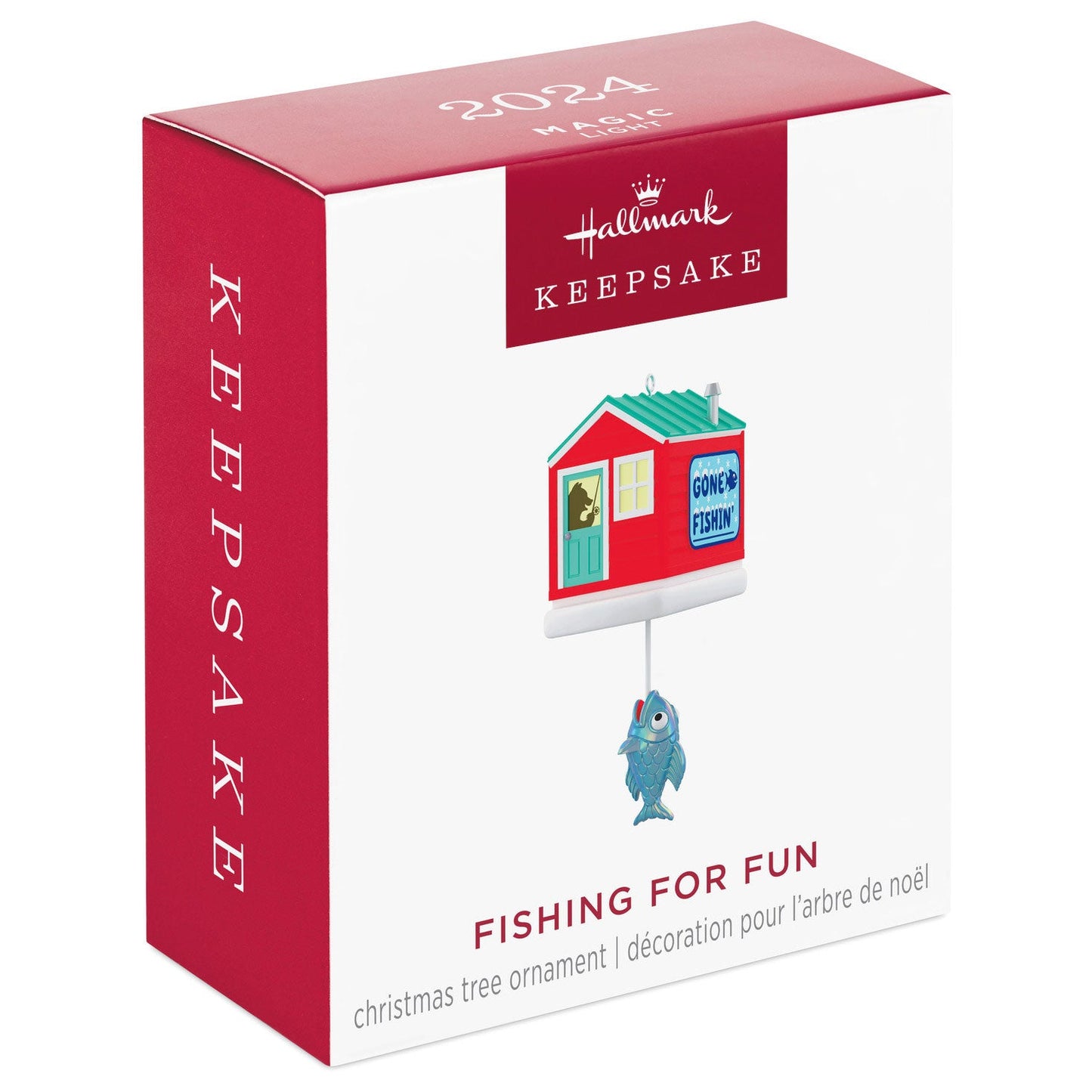 Mini Fishing for Fun 2024 Keepsake Ornament, 1.39"