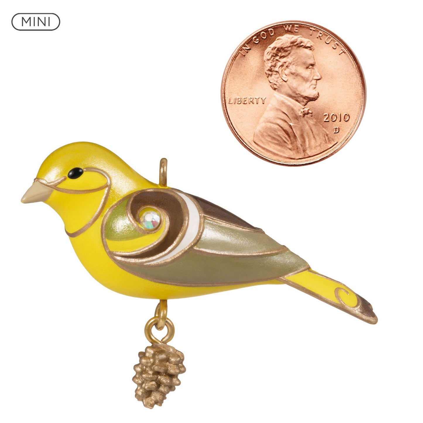 Mini Lady Western Tanager Ornament, 1.09", 2023 Keepsake Ornament