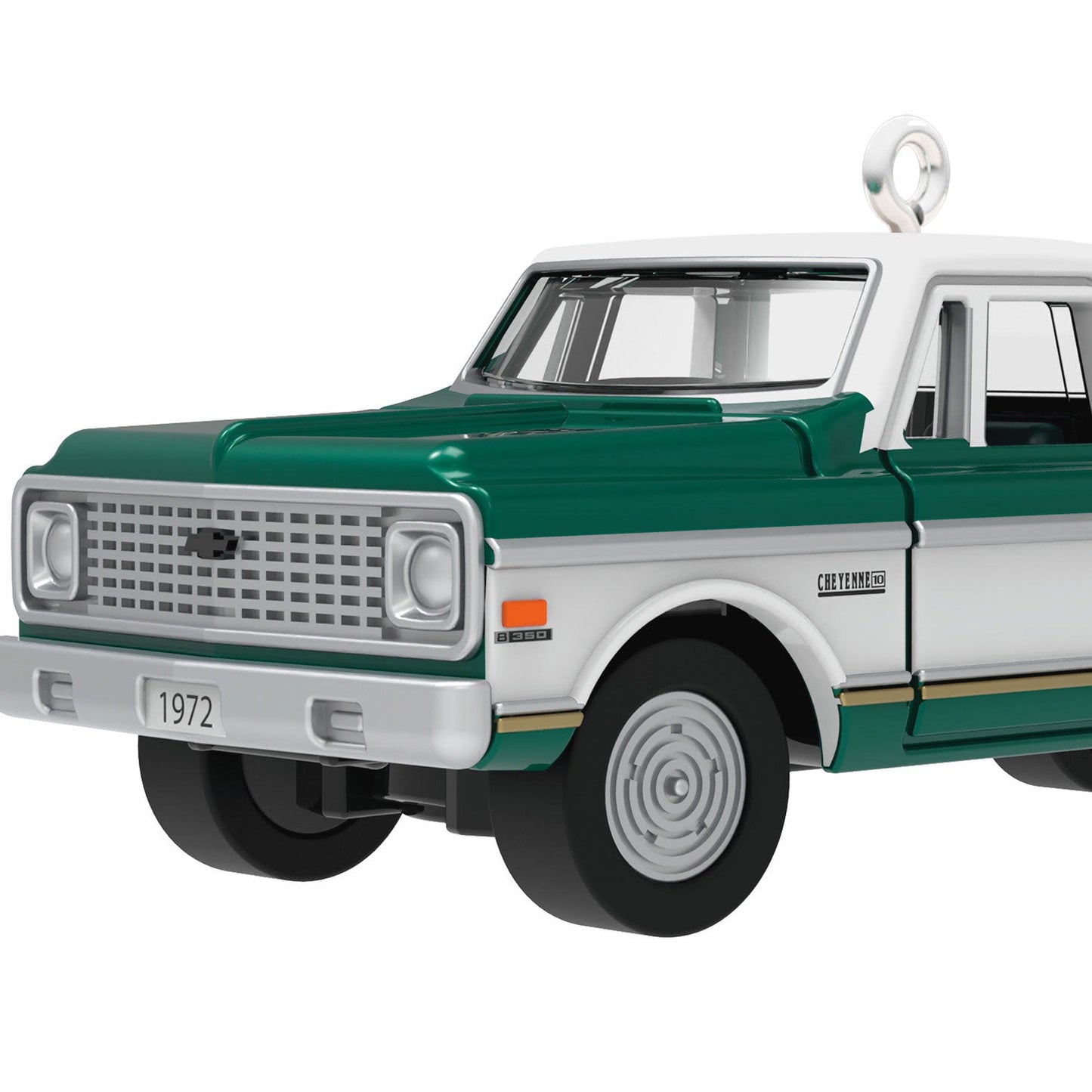 Mini Lil' American Trucks 1972 Chevrolet Cheyenne Super 2024 Metal Keepsake Ornament, 0.67"