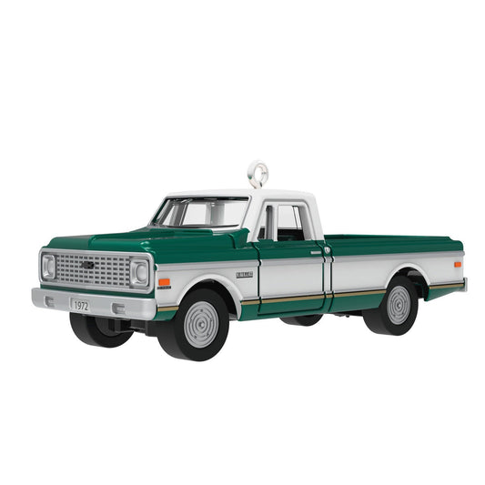 Mini Lil' American Trucks 1972 Chevrolet Cheyenne Super 2024 Metal Keepsake Ornament, 0.67"