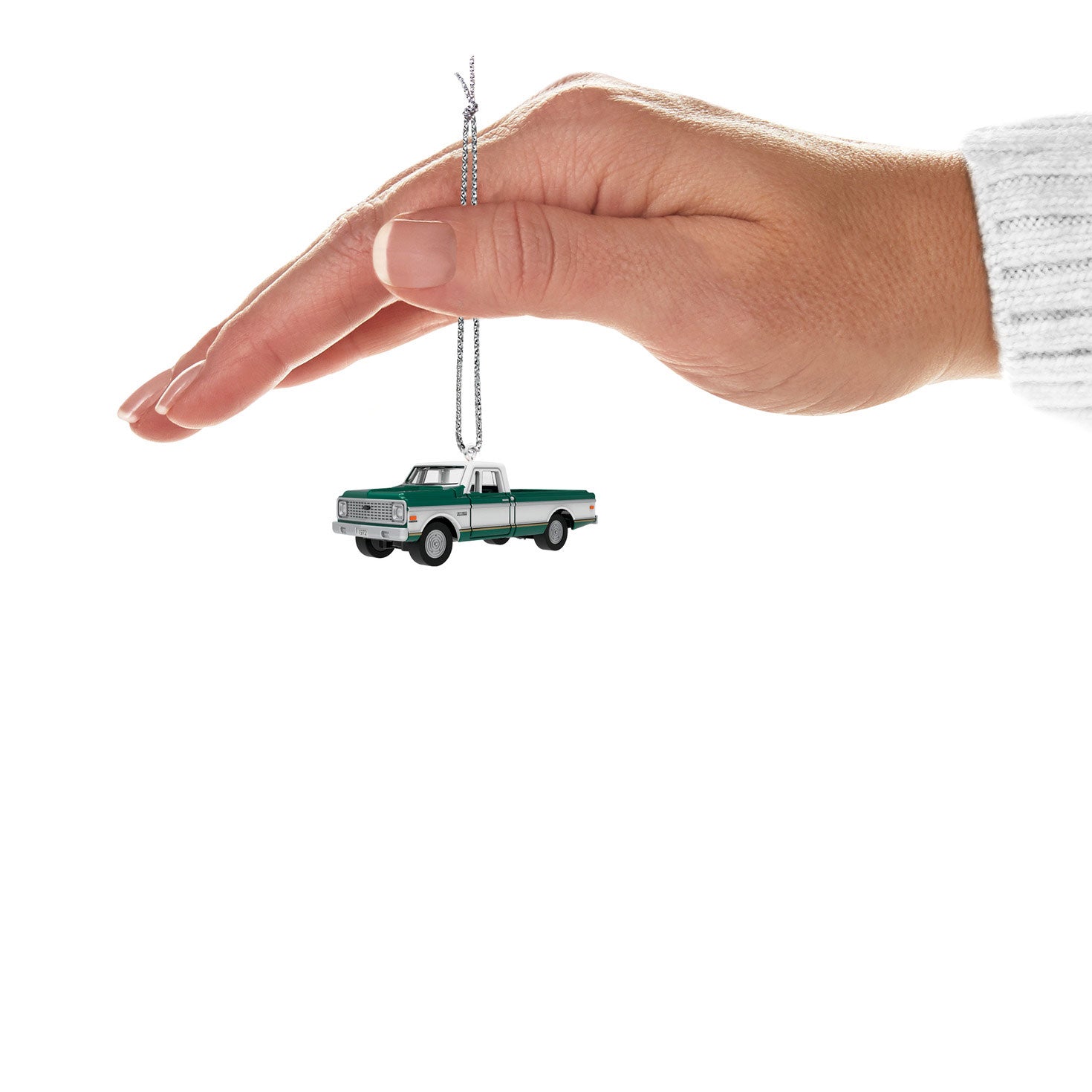 Mini Lil' American Trucks 1972 Chevrolet Cheyenne Super 2024 Metal Keepsake Ornament, 0.67"