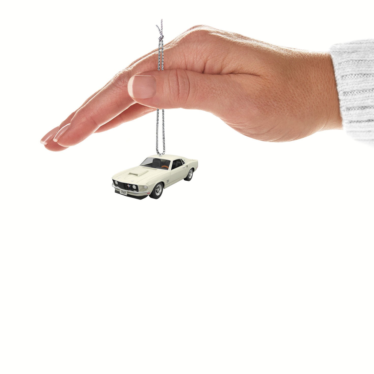 Mini Lil' Classic Cars 1969 Ford Mustang Boss 429 2024 Metal Keepsake Ornament, 0.7"