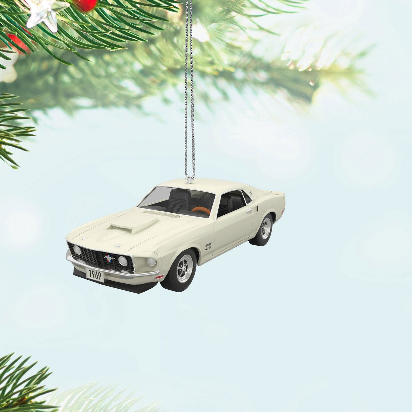 Mini Lil' Classic Cars 1969 Ford Mustang Boss 429 2024 Metal Keepsake Ornament, 0.7"