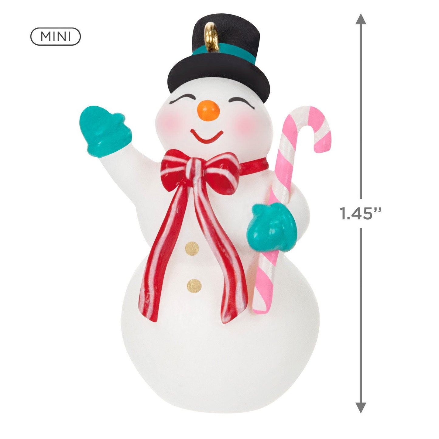 Mini Nostalgic Snowman 2024 Keepsake Ornament, 1.45"